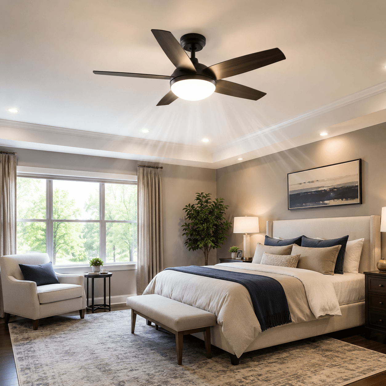 Are Ceiling Fans With Lights Bright Enough for a Room?