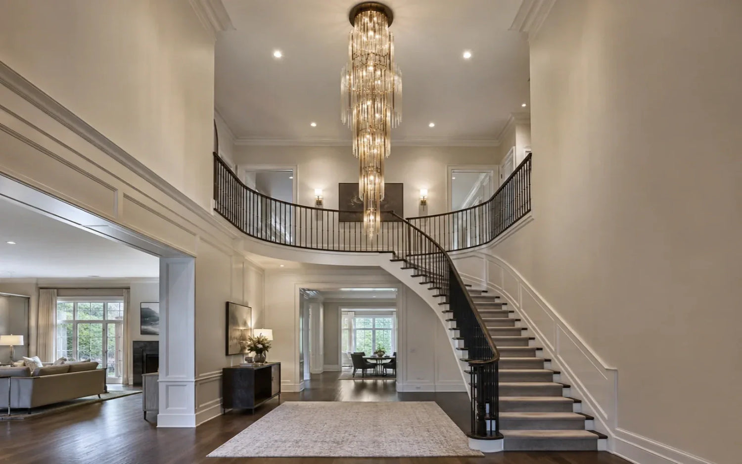 Best Staircase Chandeliers for Two-Story Foyers
