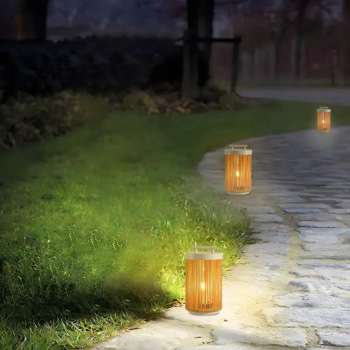Antizer Solar Khaki Handheld Courtyard Light