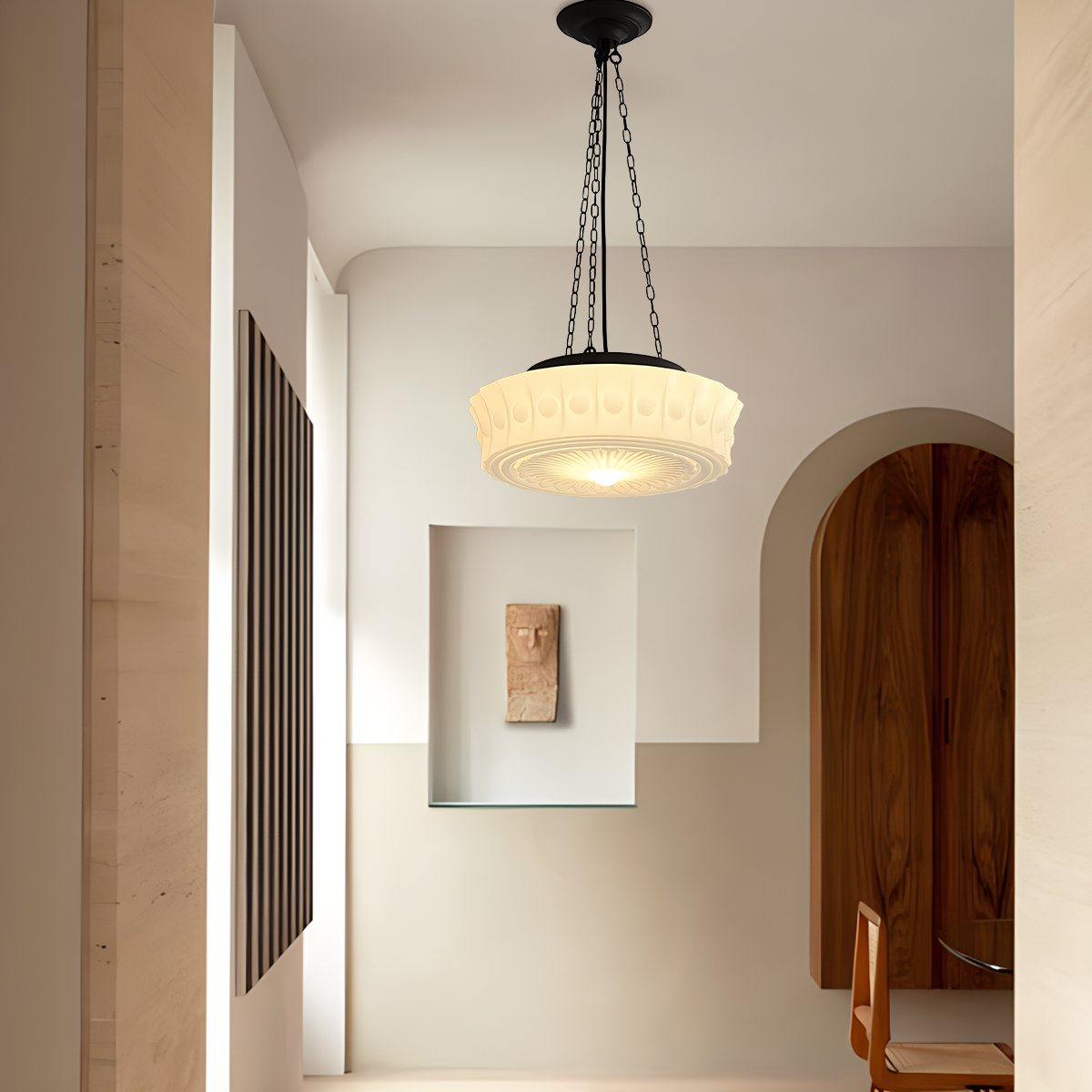 Antizer Hailie Vintage French Dome Pendant Light for Living Room