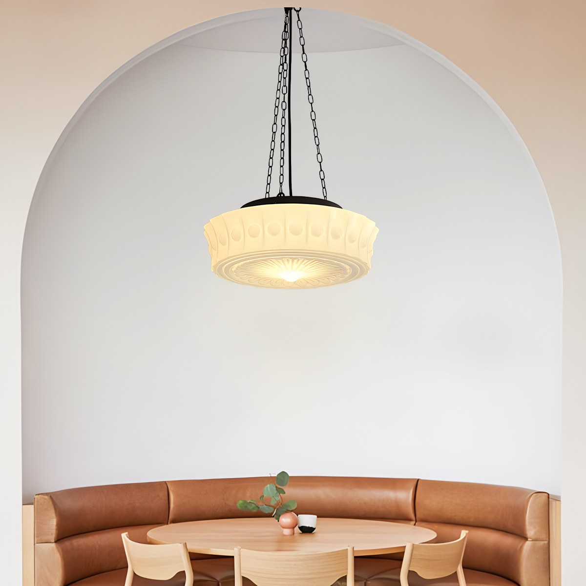 Antizer Hailie Vintage French Dome Pendant Light for Living Room