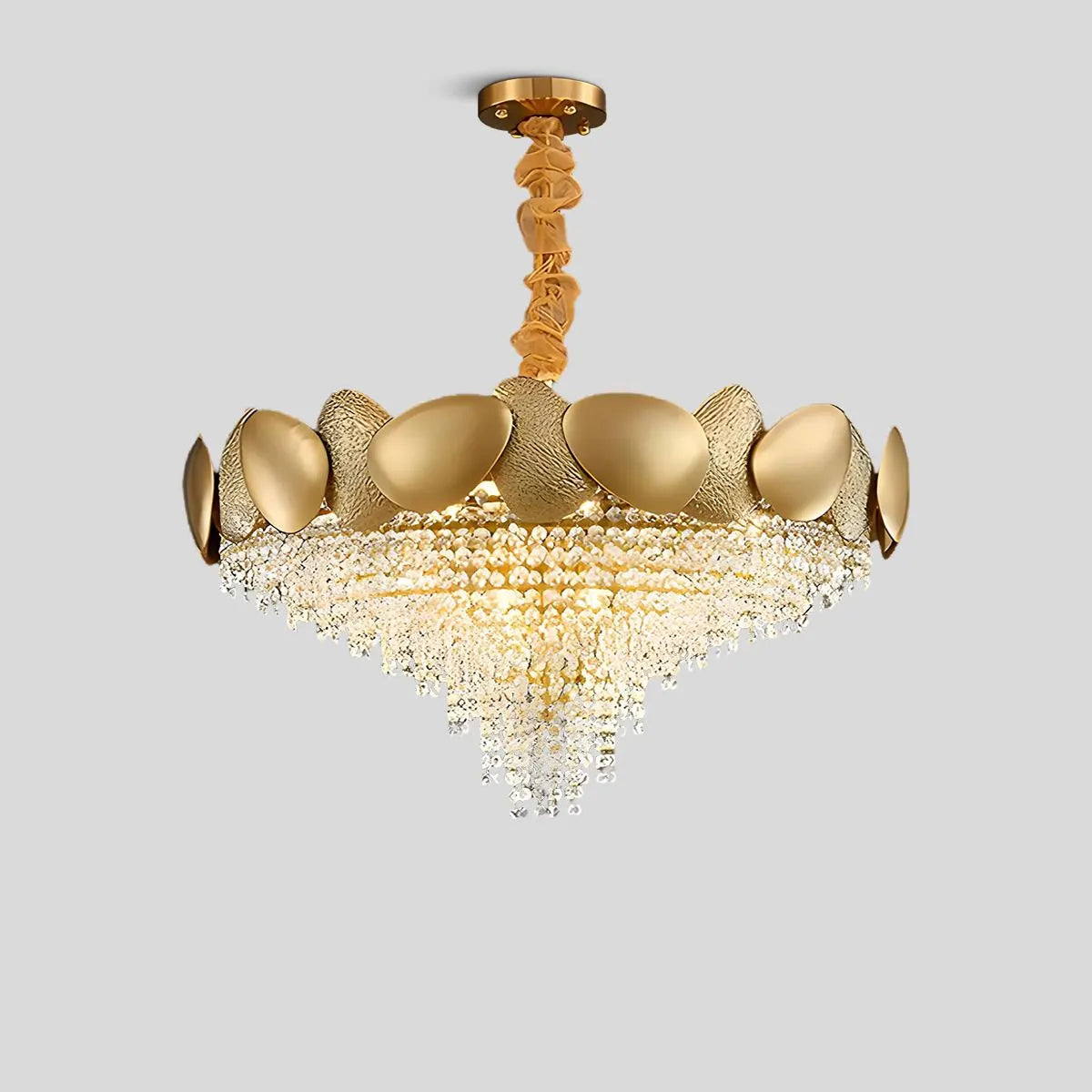 Antizer Luxurious Crystal Golden Chandelier 100cm / 39.37"