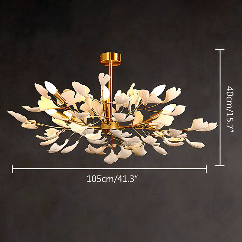 Antizer Ginkgo Chandelier-A for Bedroom Living Room