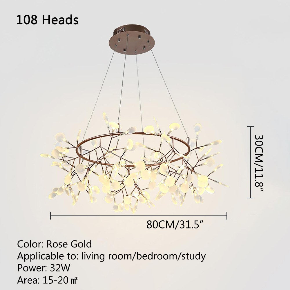 Antizer Branch Firefly Chandelier for Living Room