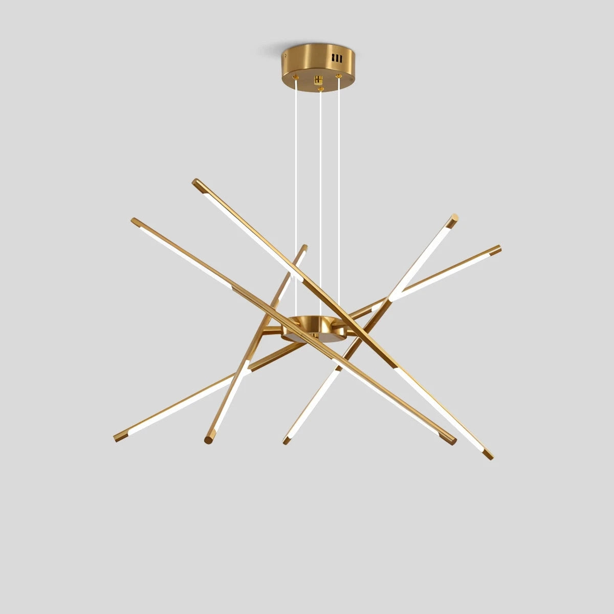 Antizer Rotatable LED Chandelier for Living Room Gold 10 Heads