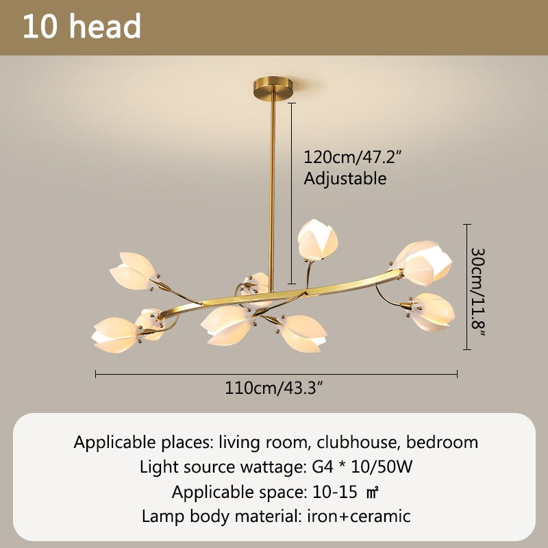 Antizer Ceramics Magnolia Chandelier