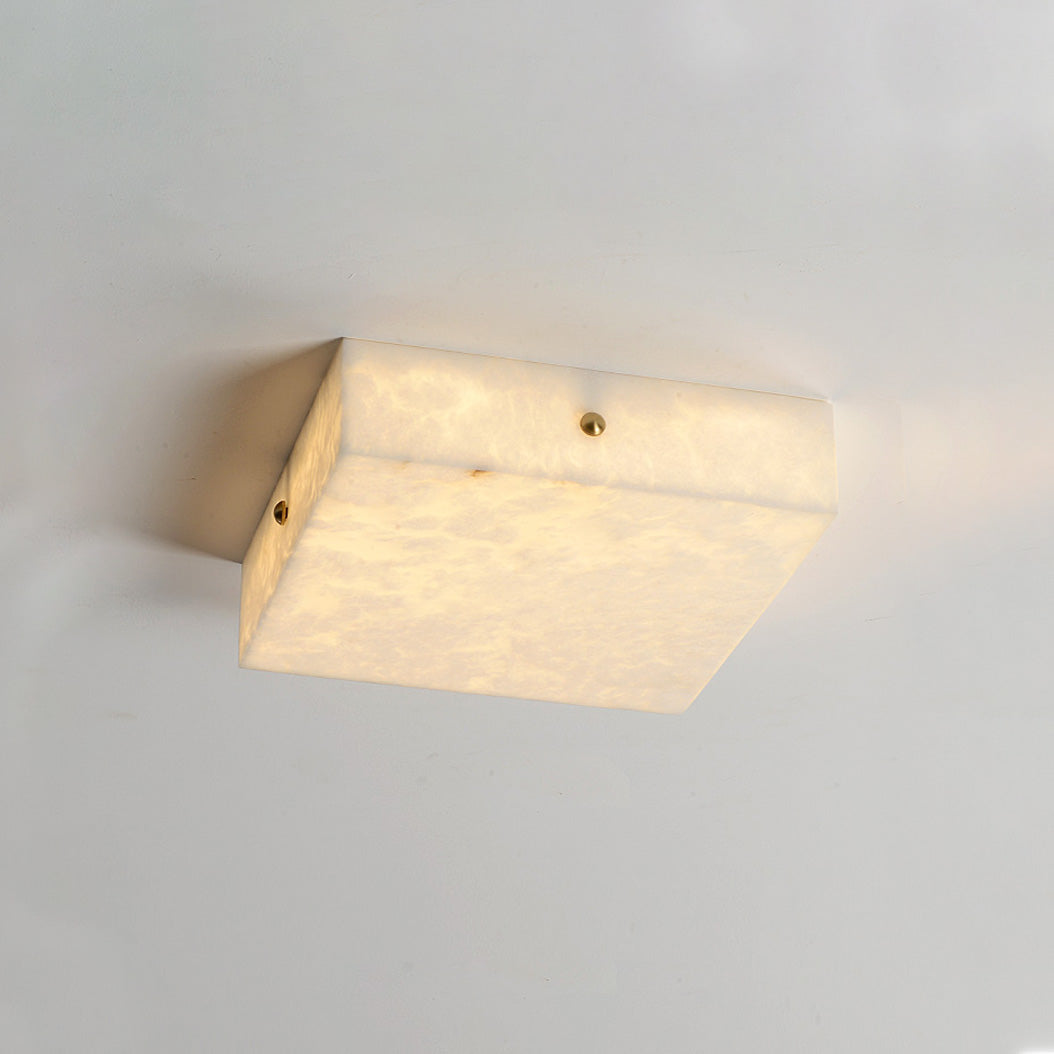 Antizer Minimalist Alabaster Square Ceiling Light