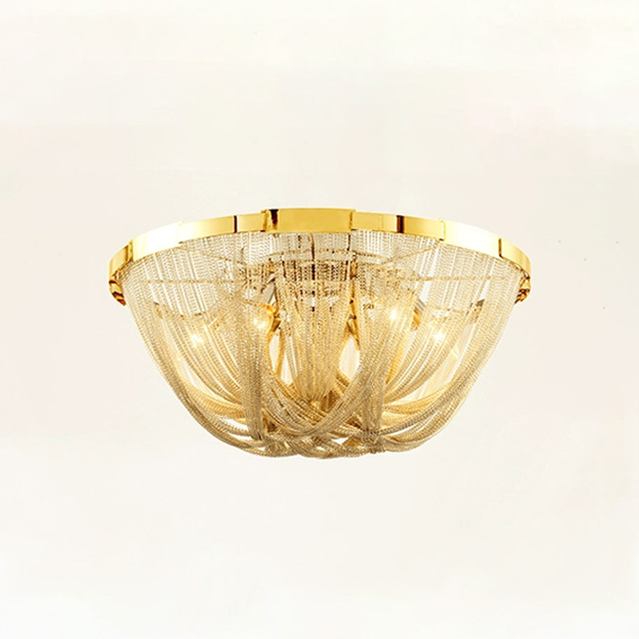Antizer Luxury Chain Tassel Ceiling Light