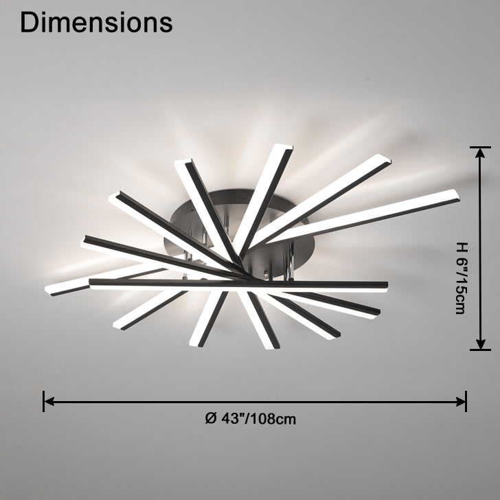 Antizer Modern Multi Light Stick Ceiling Light