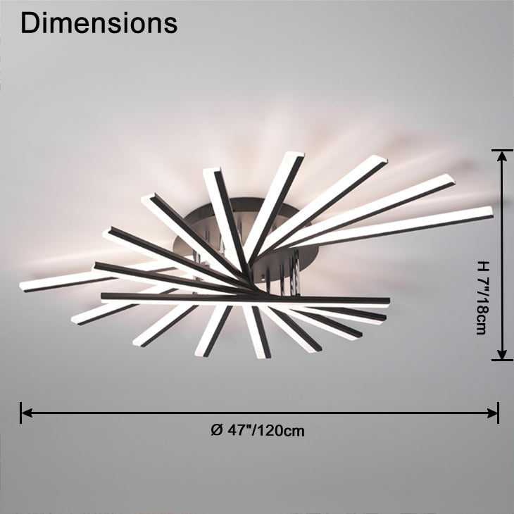 Antizer Modern Multi Light Stick Ceiling Light