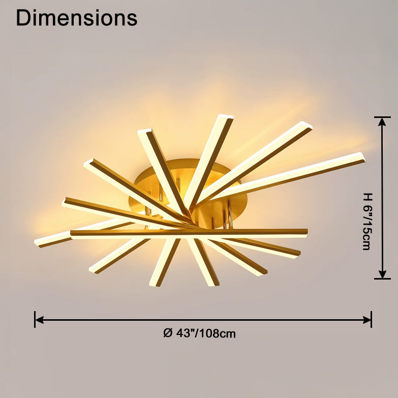 Antizer Modern Multi Light Stick Ceiling Light
