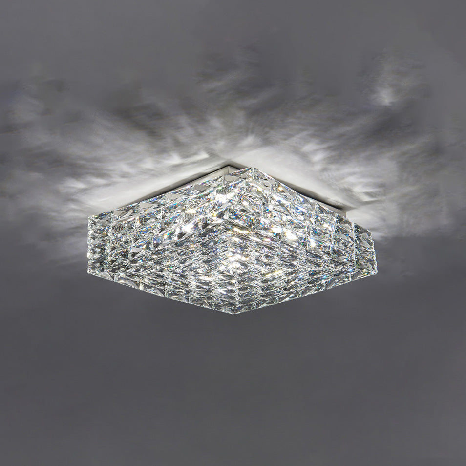 Antizer Modern Square Crystal LED Ceiling Light