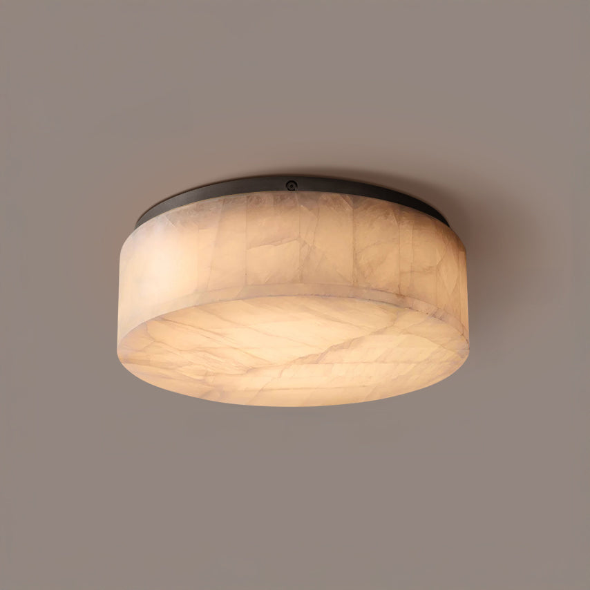 Antizer Minimalist Round Alabaster Ceiling Light