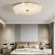 Antizer Textured Glass Round Ceiling Light