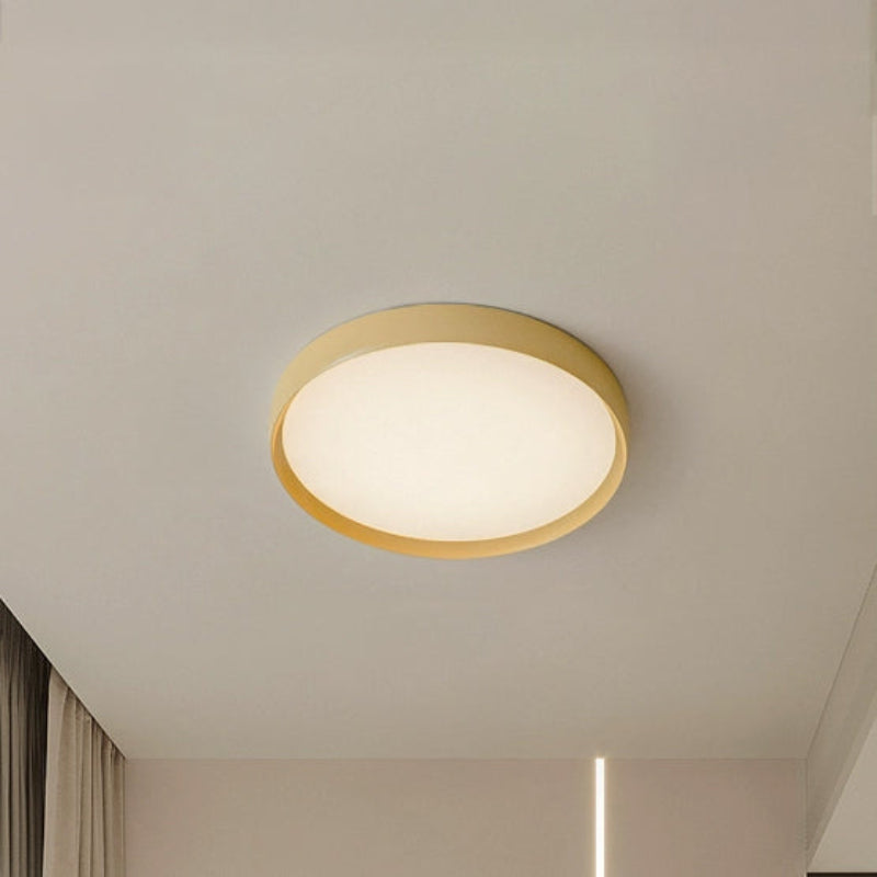 Antizer Minimalist Flat Round Flush Mount Ceiling Light