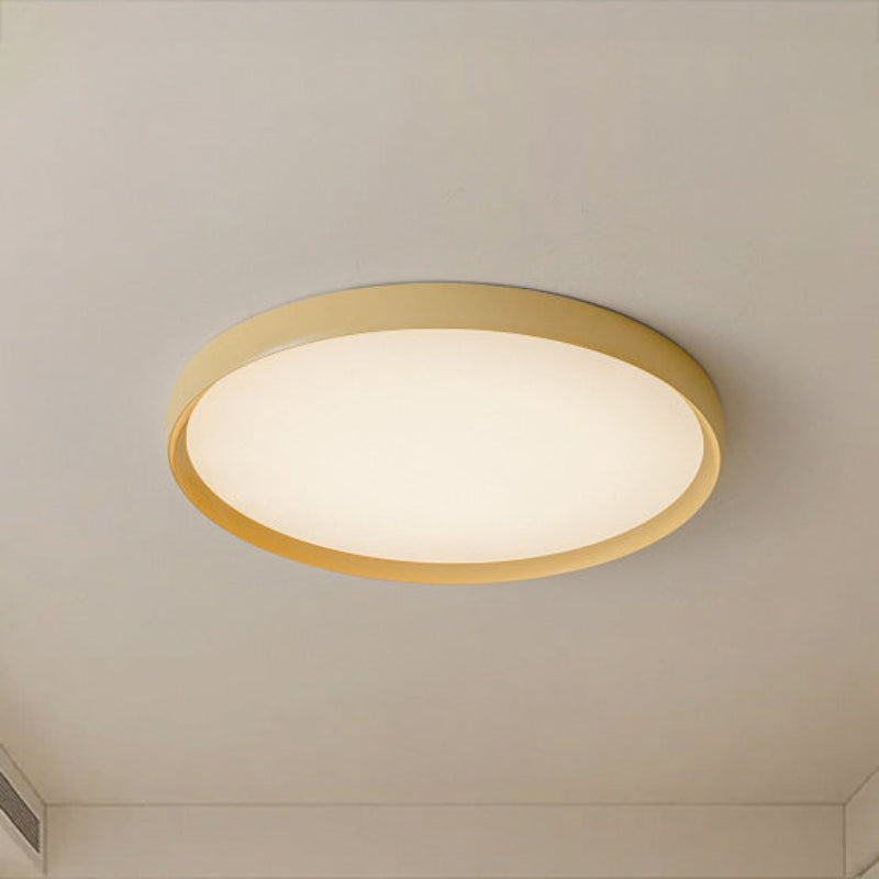 Antizer Minimalist Flat Round Flush Mount Ceiling Light