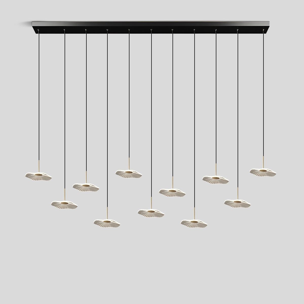 Antizer Creative Lotus Leaf Dining Room Pendant Light 11 Heads