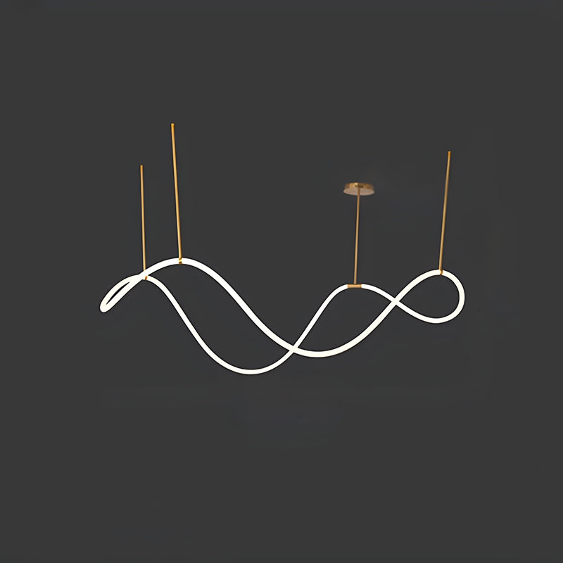 Antizer Modern Long Hose Led Pendant Light for Dining Room