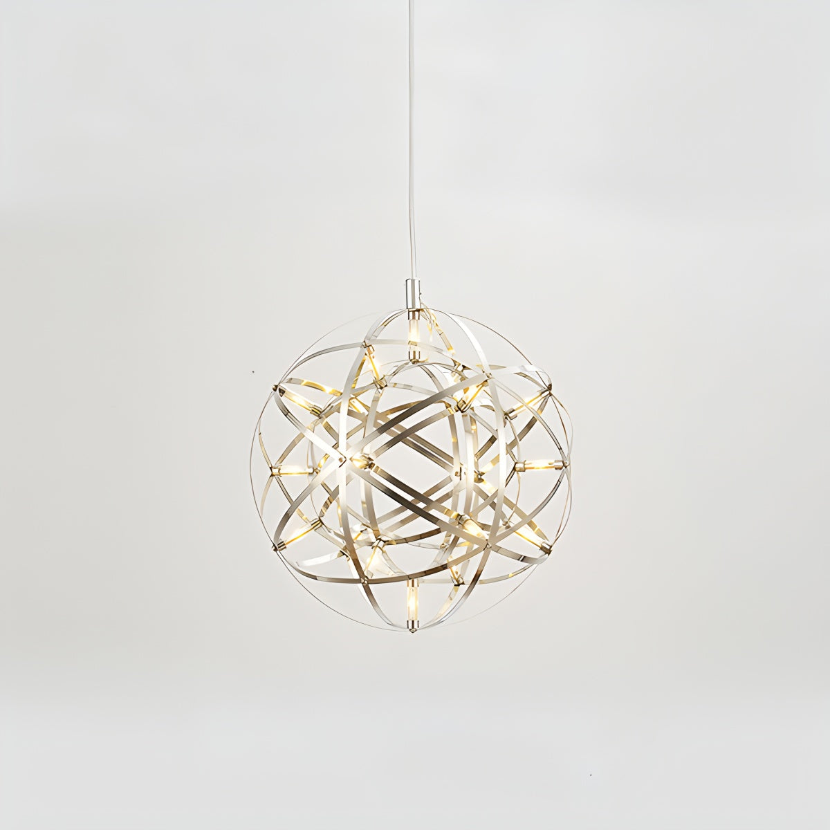 Antizer Silver Fire Ball Pendant Light for Dining Room