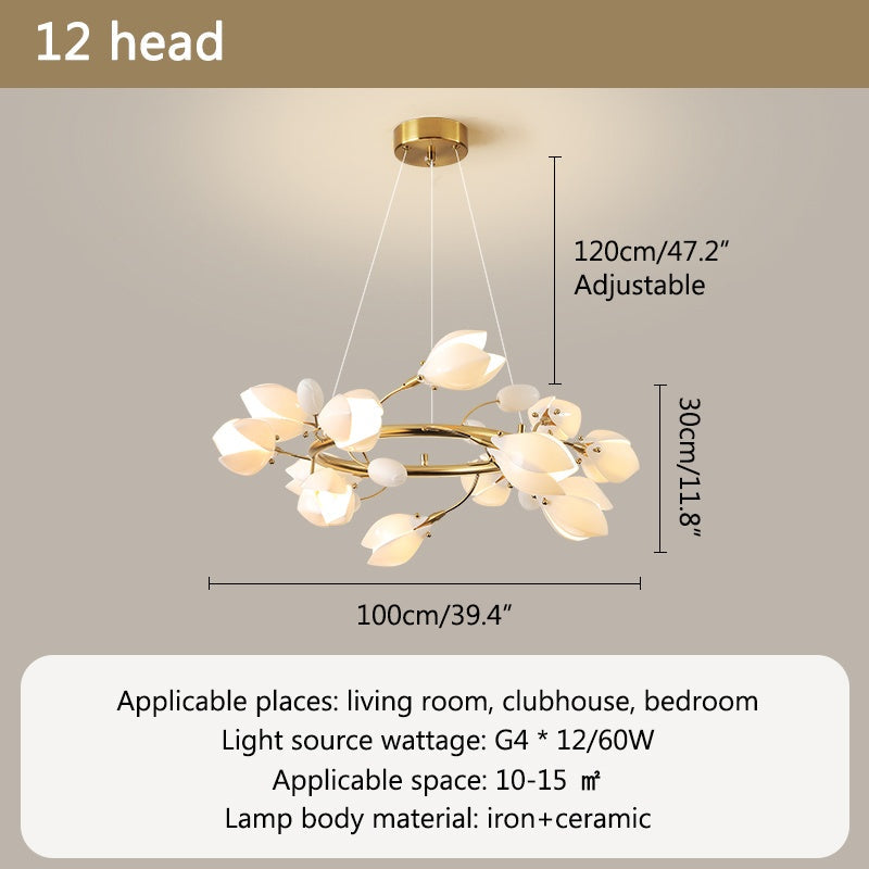 Antizer Ceramics Magnolia Chandelier