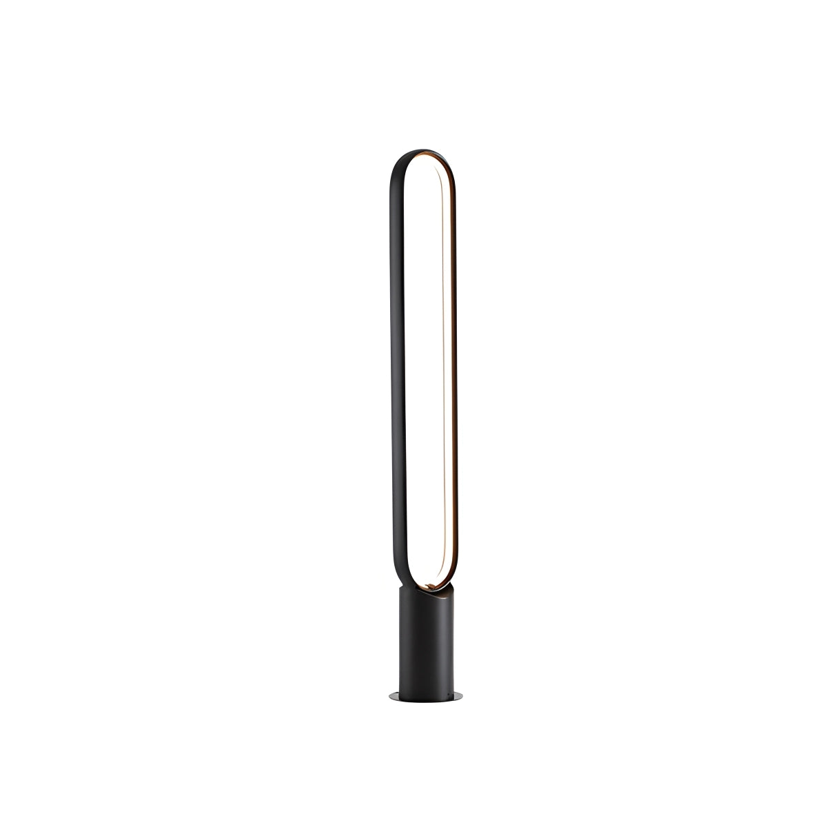 Antizer Outdoor Black Oval LED Lawn Light Black Inner Glow 138.5cm / 54.53"