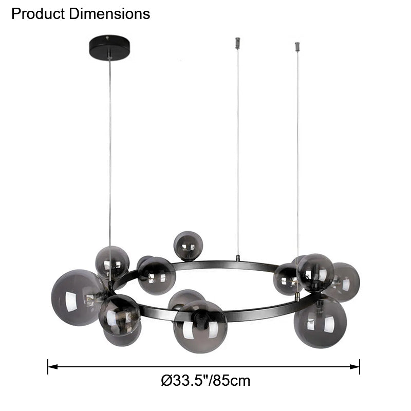 Antizer Circular Glass Bubble Chandelier
