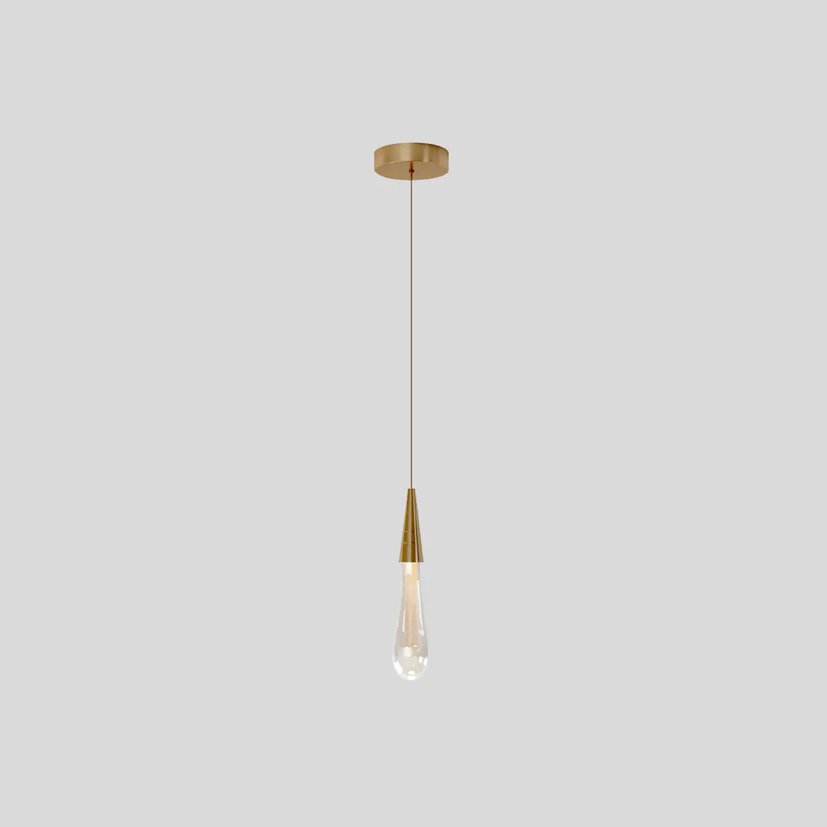 Antizer Drop Crystal Chrome Pendant Light for Bedroom 1 Pcs