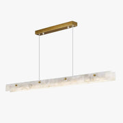 Antizer Modern Minimalist Linear Alabaster Chandelier