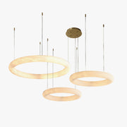 Antizer Modern Alabaster Circle LED Chandelier