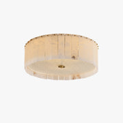 Antizer Modern Drum Alabaster Ceiling Light