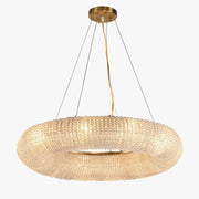 Antizer Luxury Art Halo Crystal Chandelier