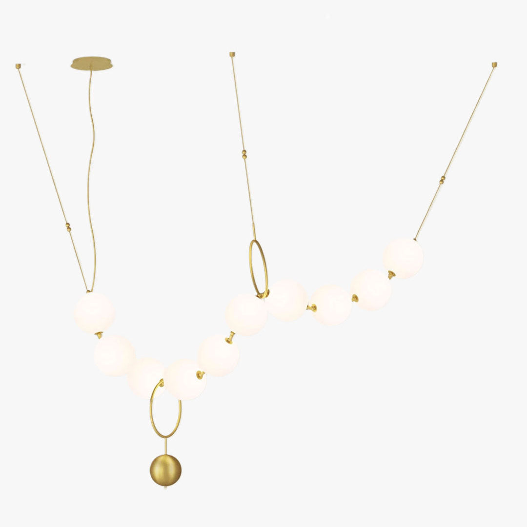 Antizer Art Deco Adjustable Pearl Chandelier
