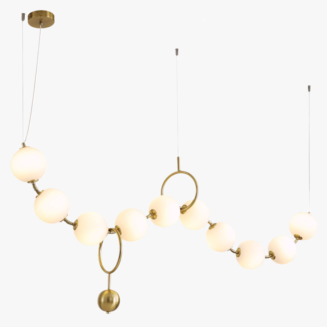 Antizer Art Deco Adjustable Pearl Chandelier