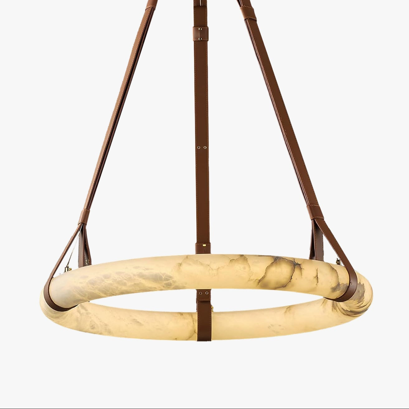WOMO Alabaster Circular LED Chandelier-WM2874