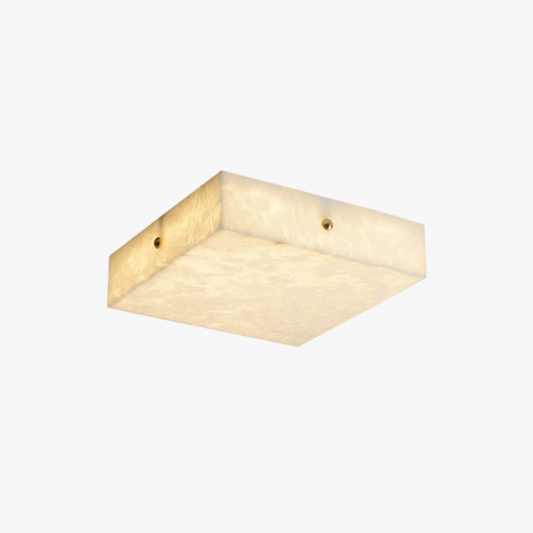 Antizer Minimalist Alabaster Square Ceiling Light