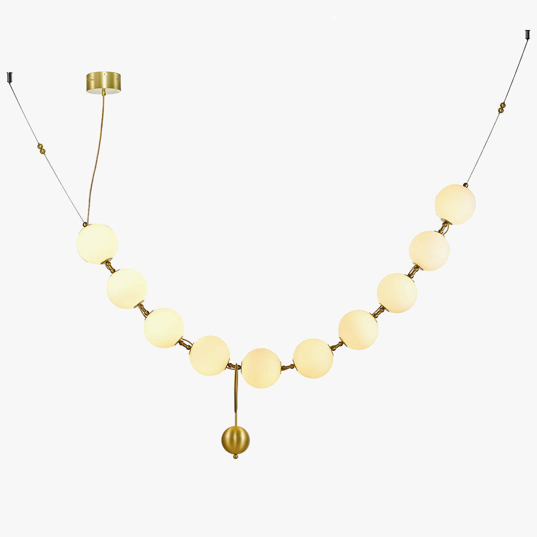 Antizer Art Deco V-Pearl Adjustable Chandelier