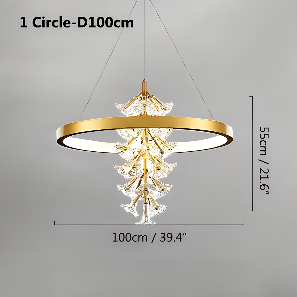 Antizer Nordic Light Luxury Ring Creative Chandelier