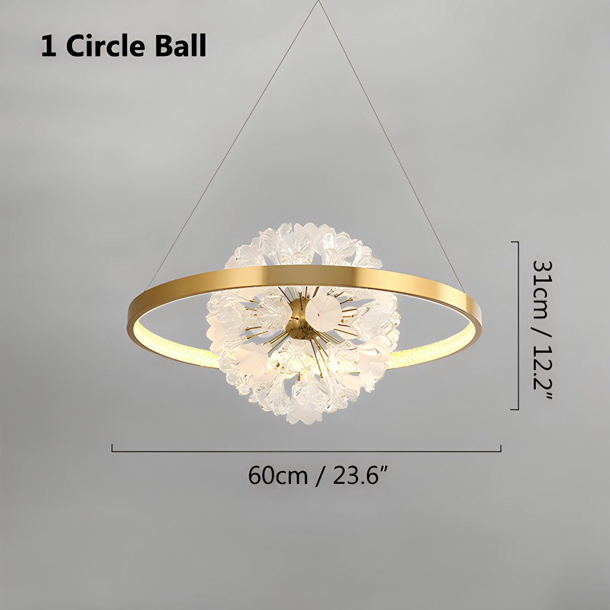 Antizer Nordic Light Luxury Ring Creative Chandelier