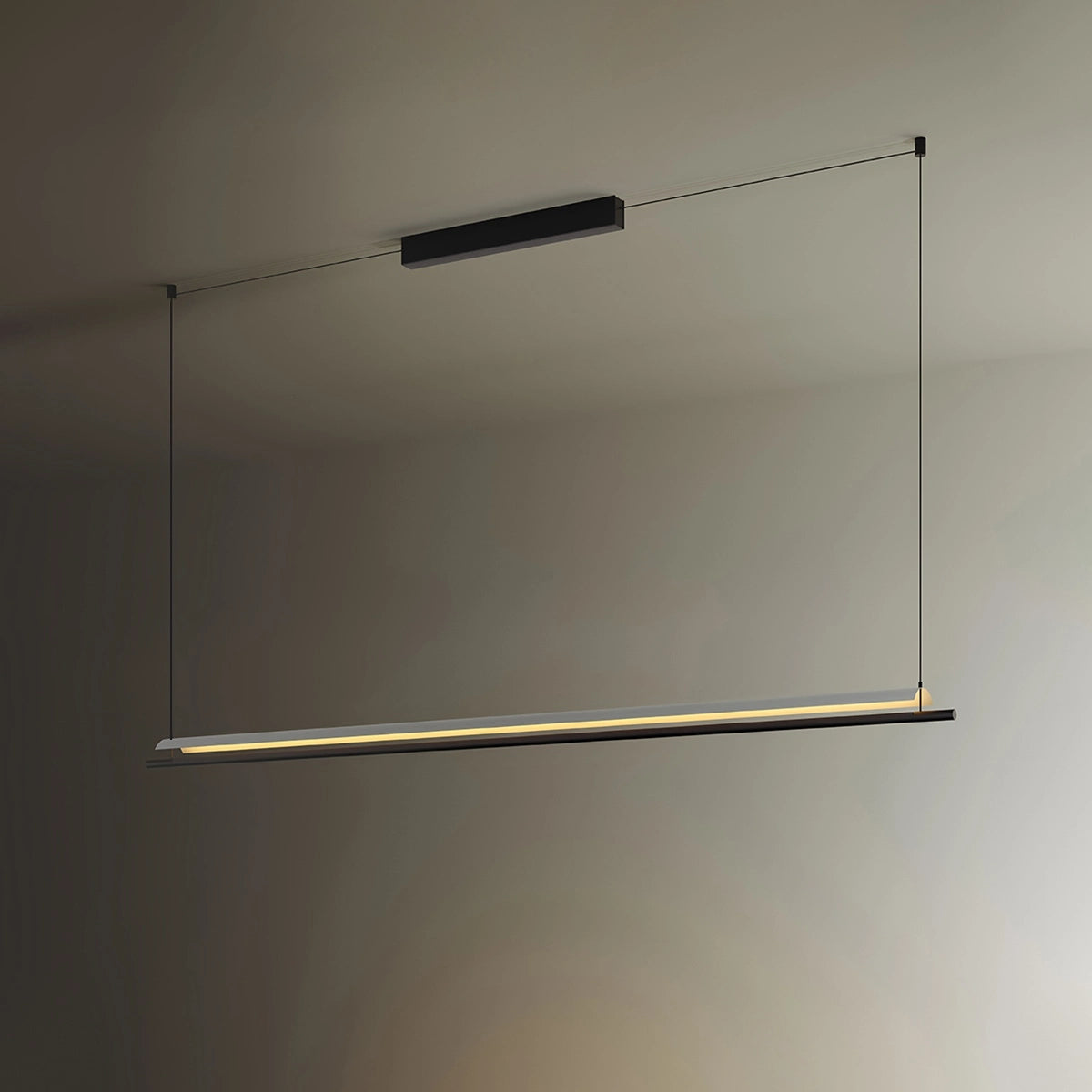 Antizer Minimalist Tile Shape Dining Room Pendant Light 1 Head - Dia 180cm / 70.87" Warm Light