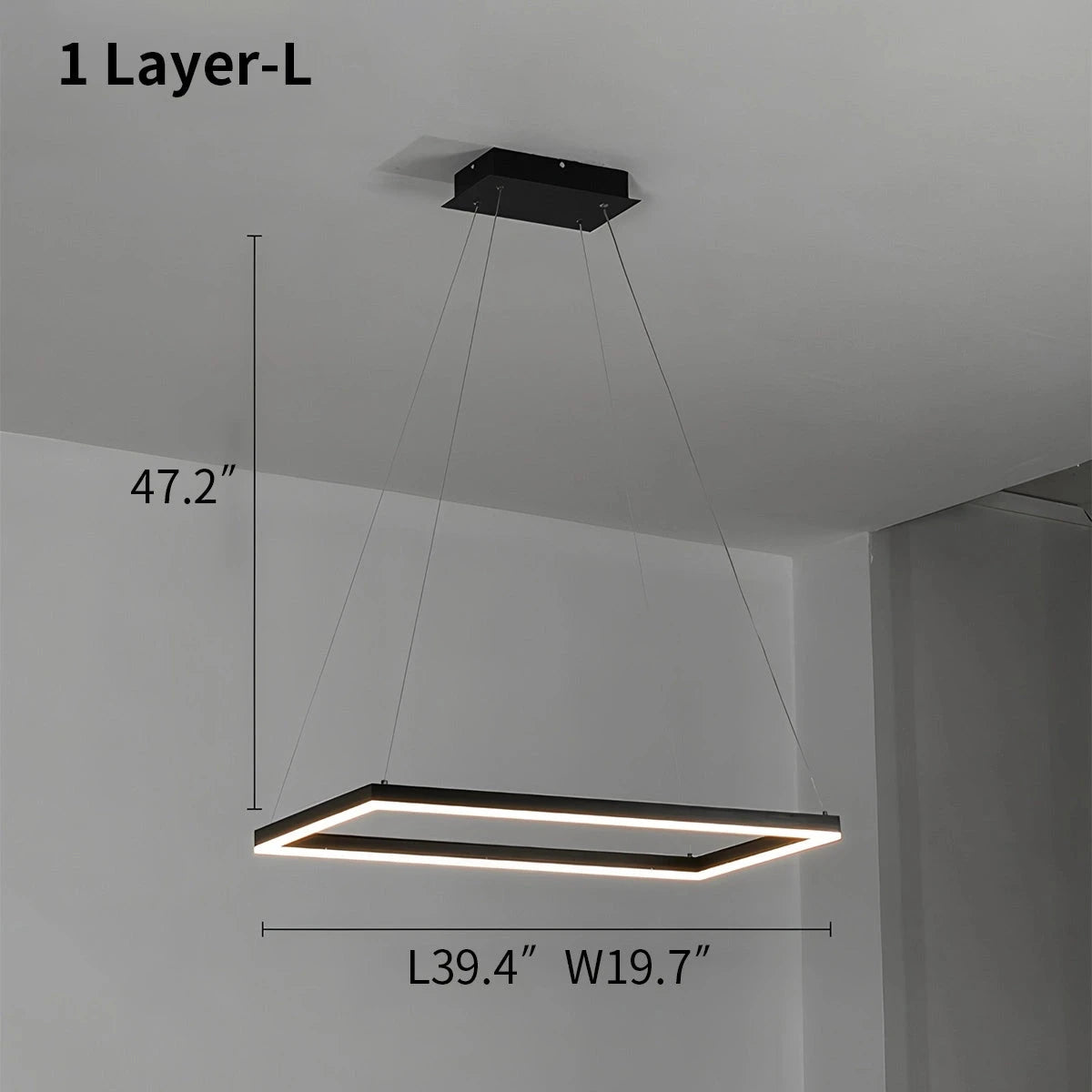 wireless ring chandeliers size