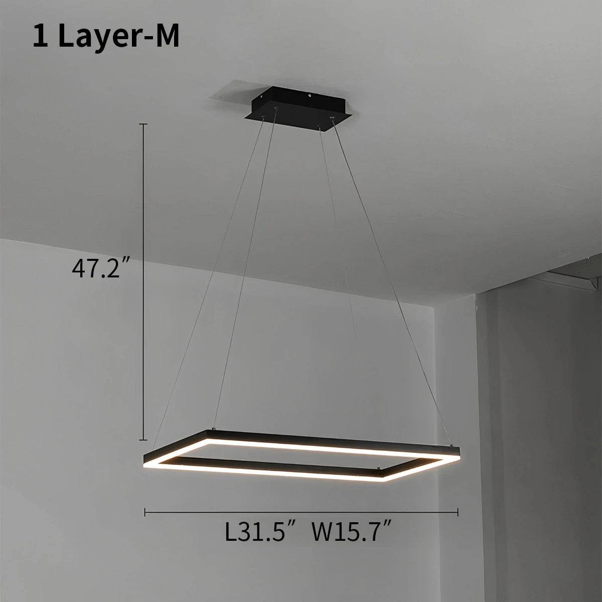 wireless ring chandeliers size