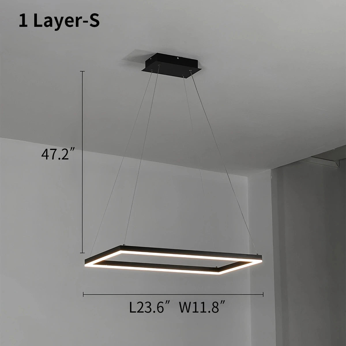 wireless ring chandeliers size