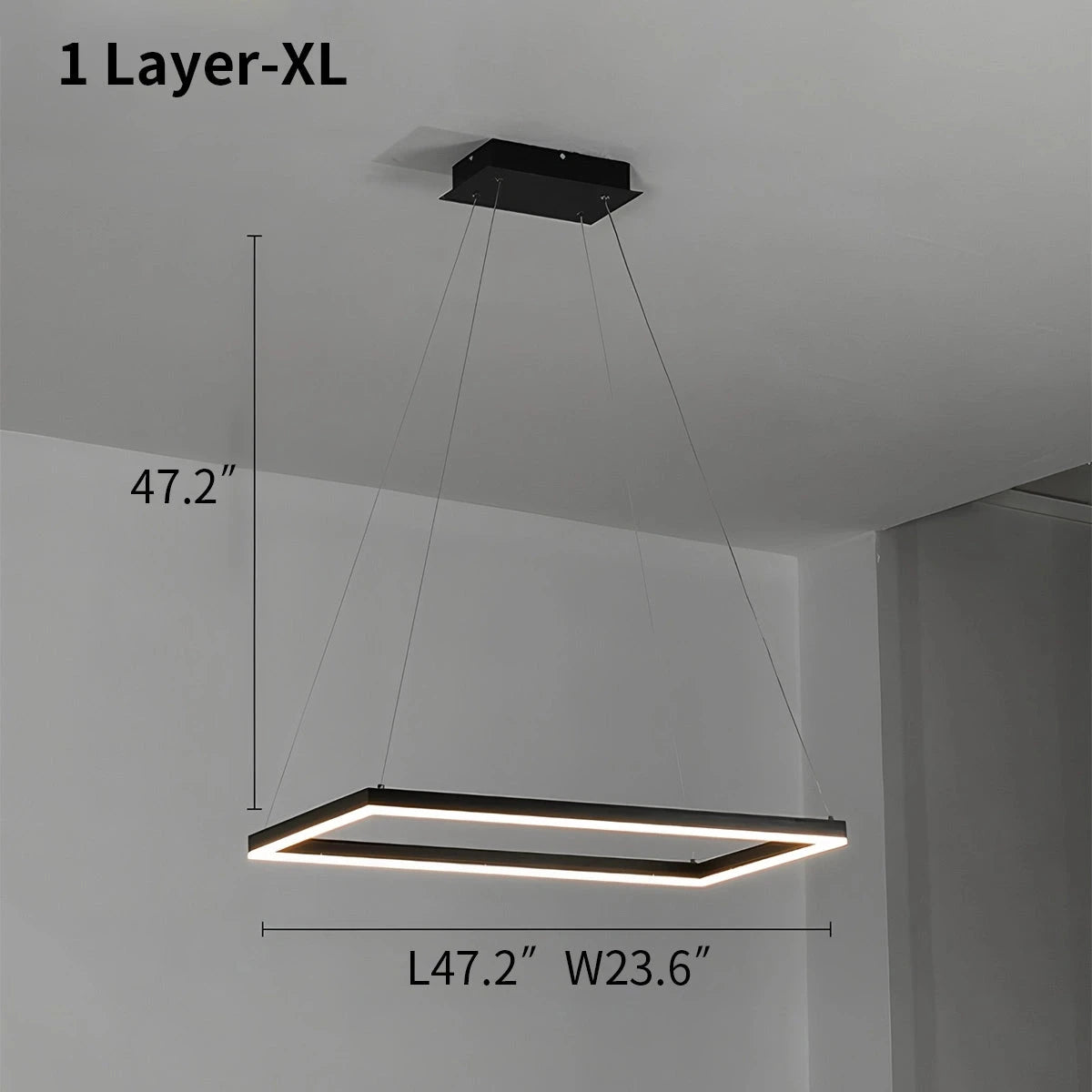 wireless ring chandeliers size