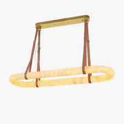 WOMO Oval Alabaster Chandelier-WM2871
