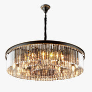 WOMO Smoked Crystal Round Chandelier-WM2919