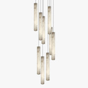WOMO Alabaster Tube Staircase Chandelier-WM2881