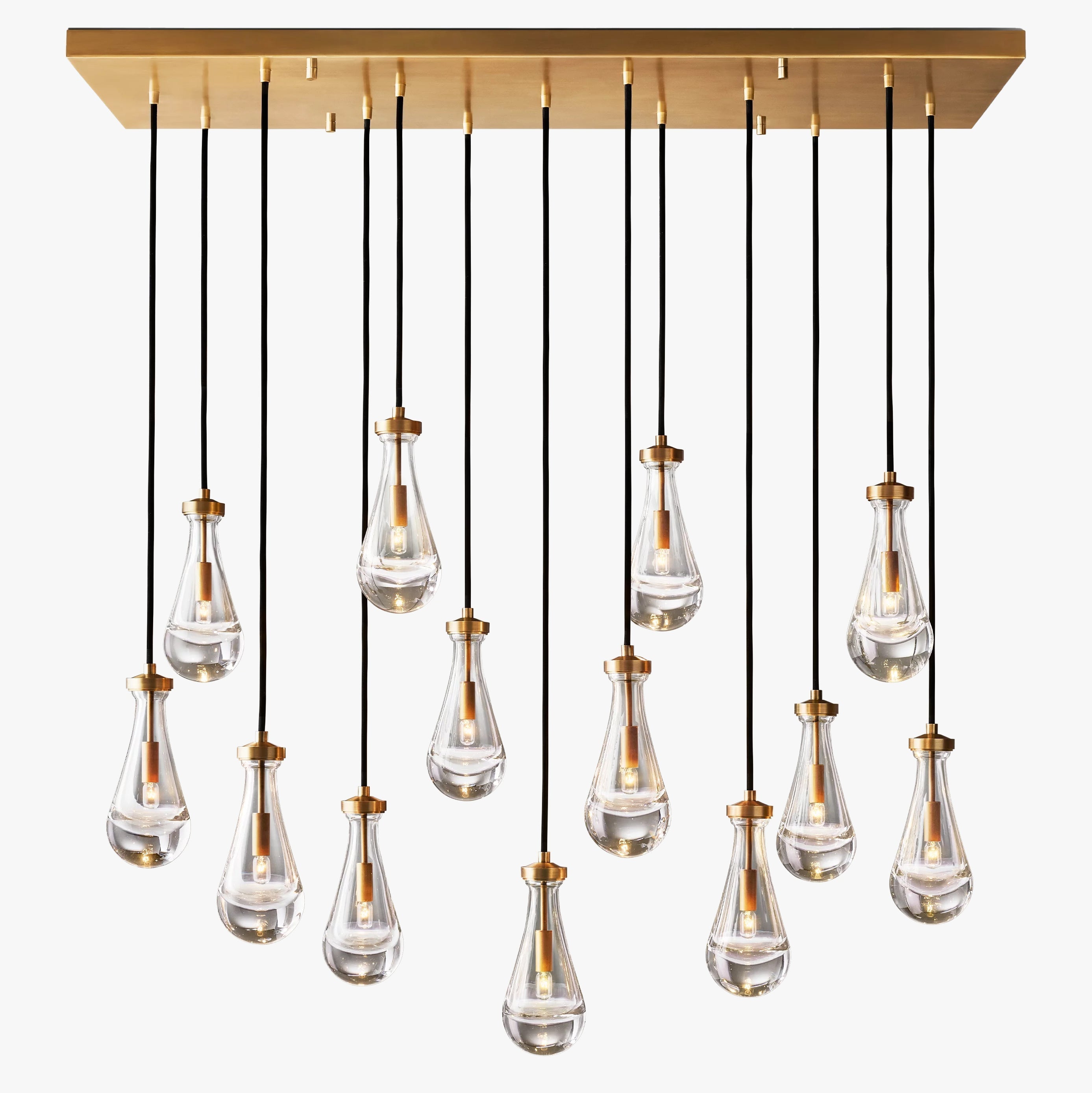 WOMO Raindrop Glass Chandelier-WM2810
