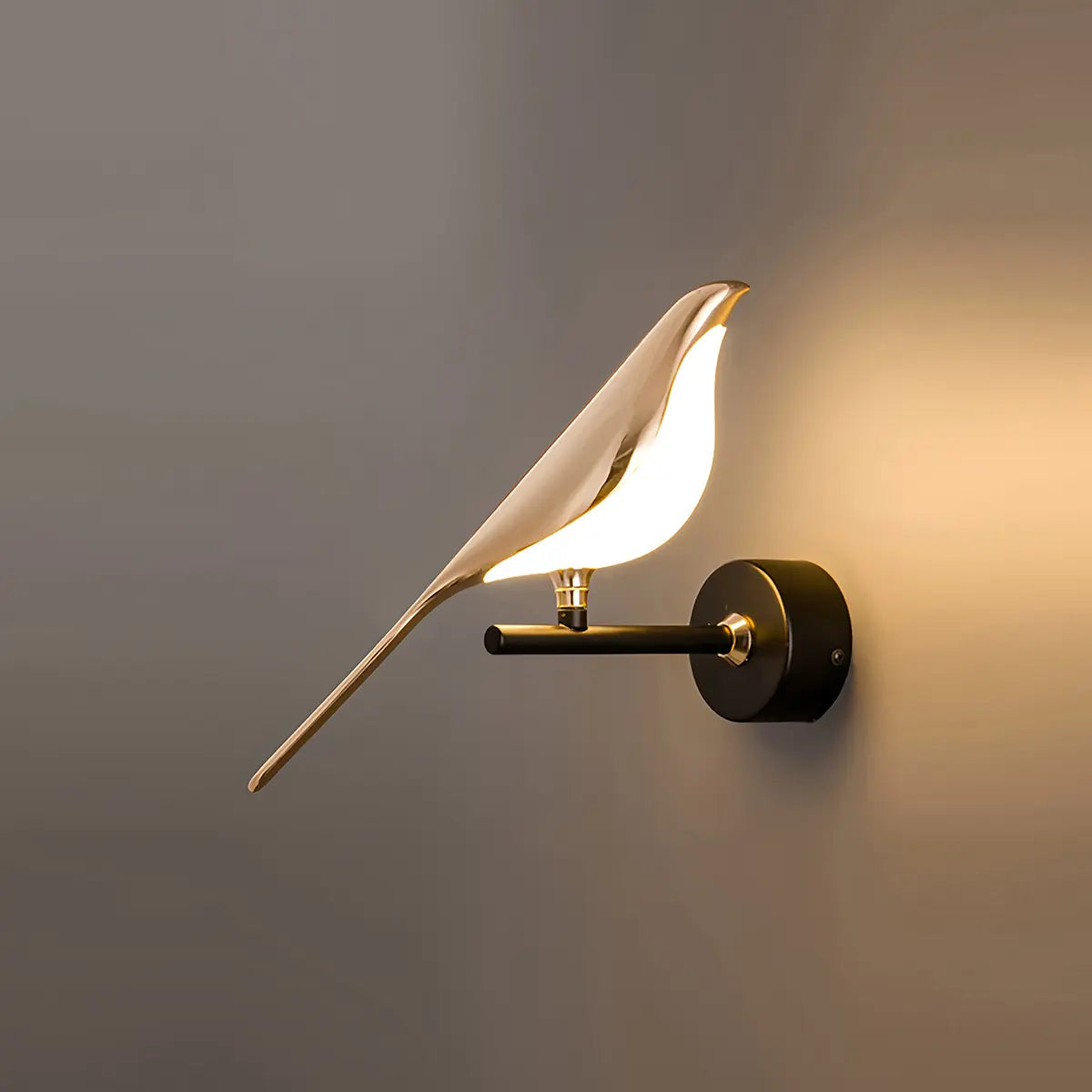 Antizer Gold Birds Wall Sconce for Bedroom Gold 1 light Neutral White