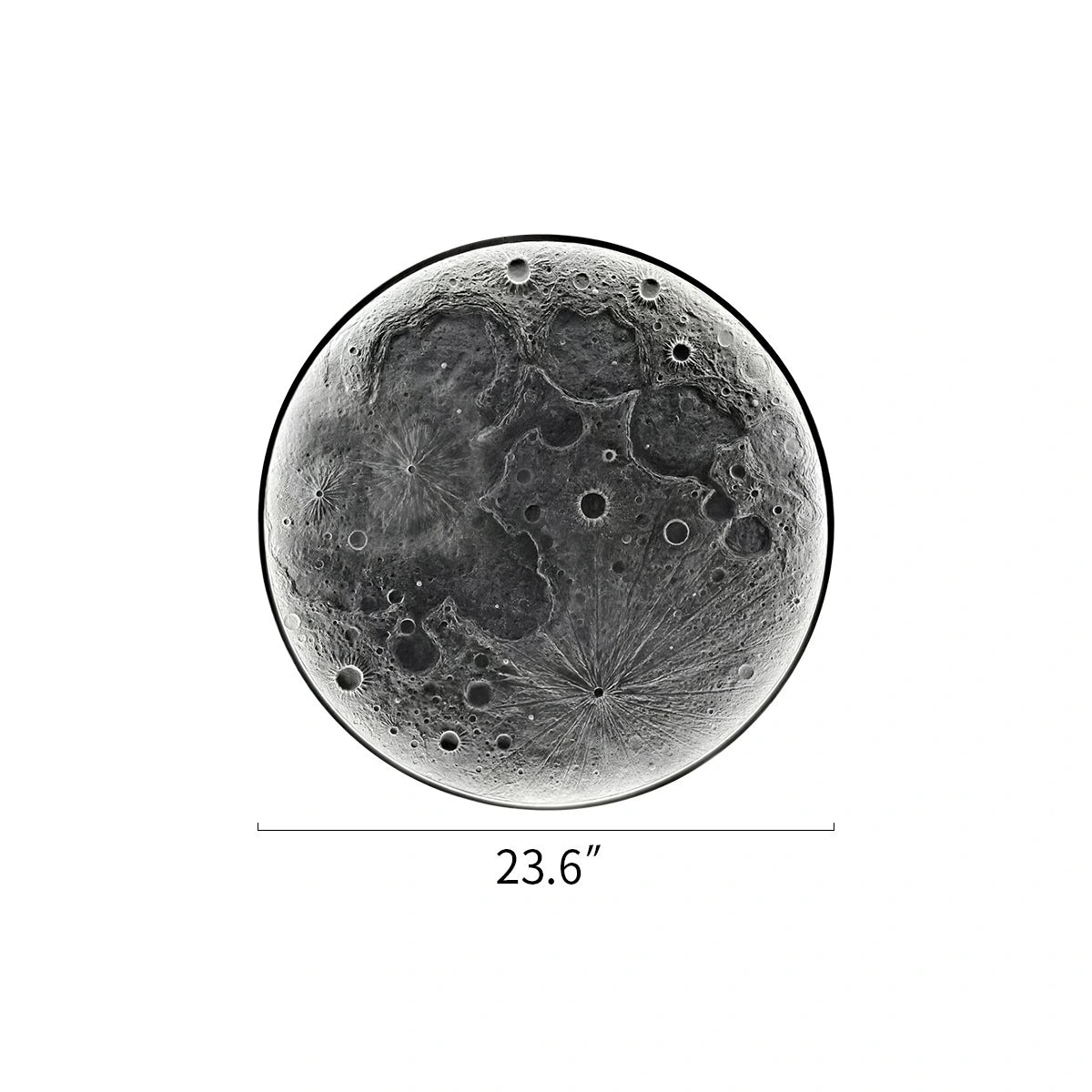 Antizer 3D Relief Moon Decorative Wall Lamp
