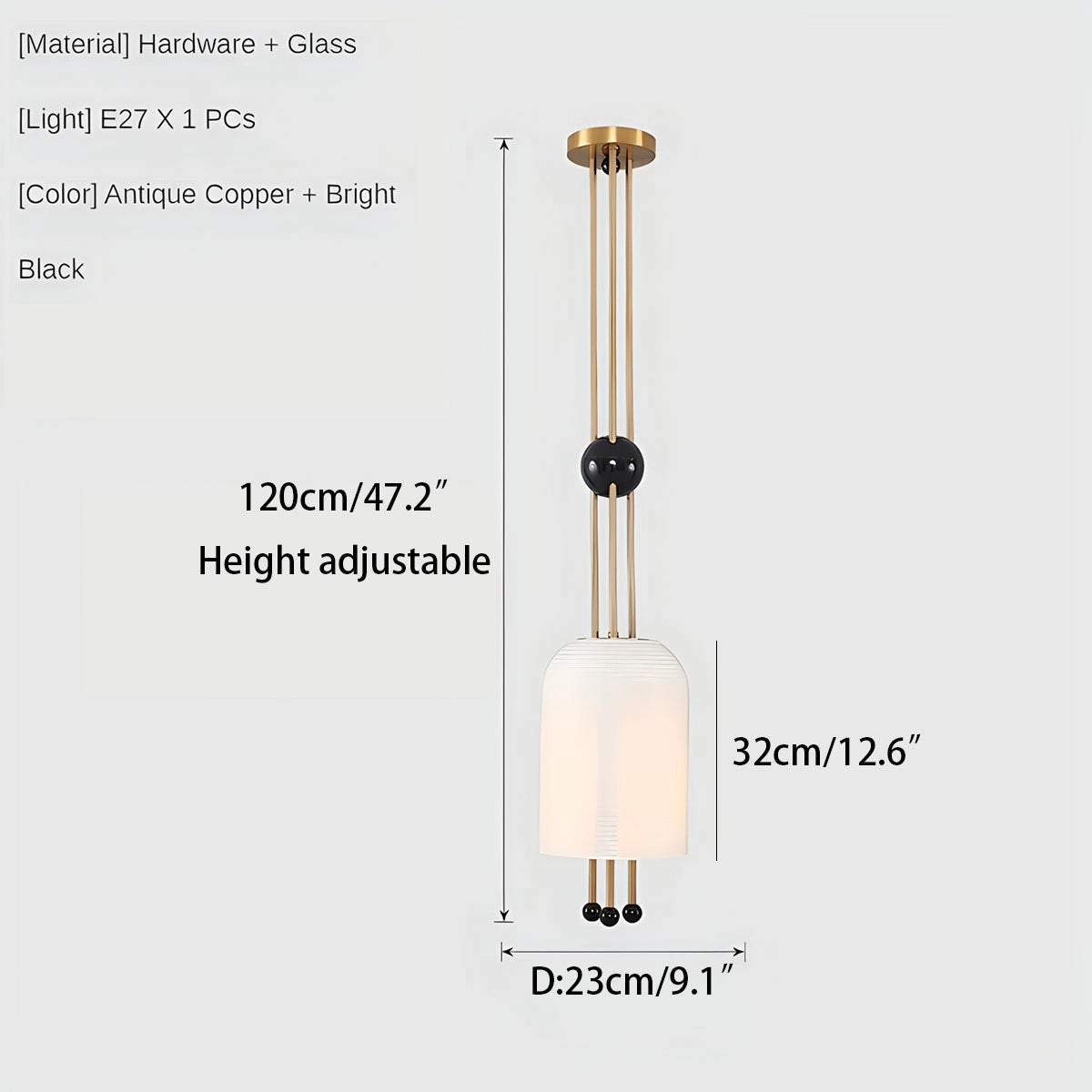 Antizer Nordic Simple Glass Wall Lamp